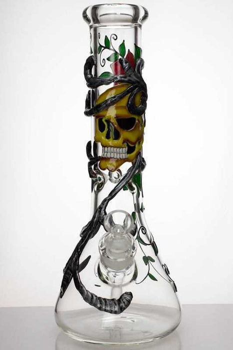 13" heavy glass Artwork beaker water bong- - One Wholesale