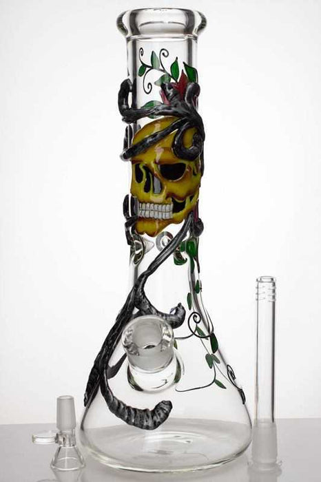 13" heavy glass Artwork beaker water bong- - One Wholesale