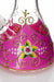 13" heavy glass flower artwork beaker water bong- - One Wholesale
