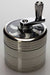 4 parts aluminium herb grinder with handle-Silver - One Wholesale