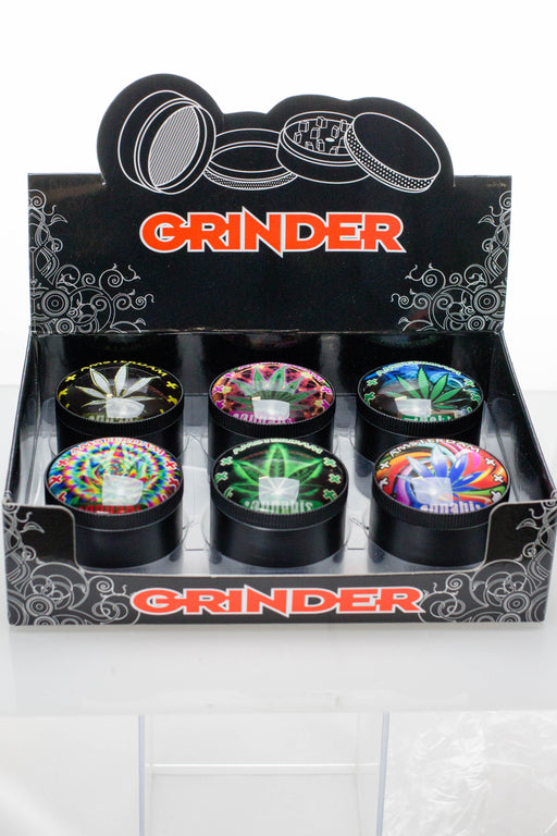 Convex lens 4 parts metal grinder Display Pack ONE