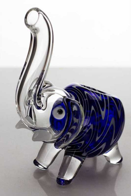 Standing elephant type B glass hand pipe- - One Wholesale