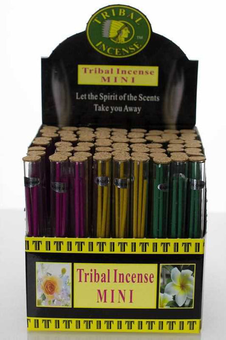 Mini tribal incense glass tube- - One Wholesale