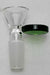 Glass bowl with round handle-Green - One Wholesale