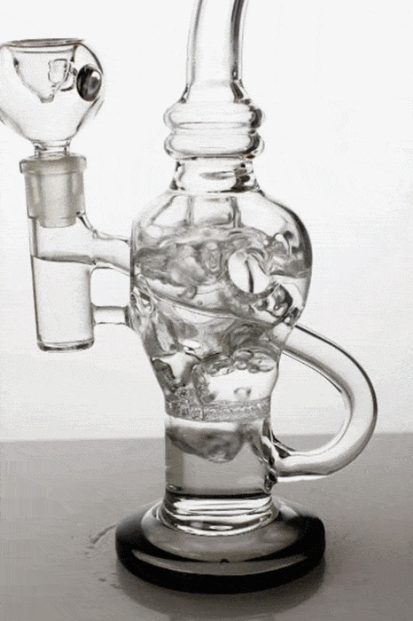 10" Round base recycle bubbler with honeycomb diffuser Other Shaped Bong ONE