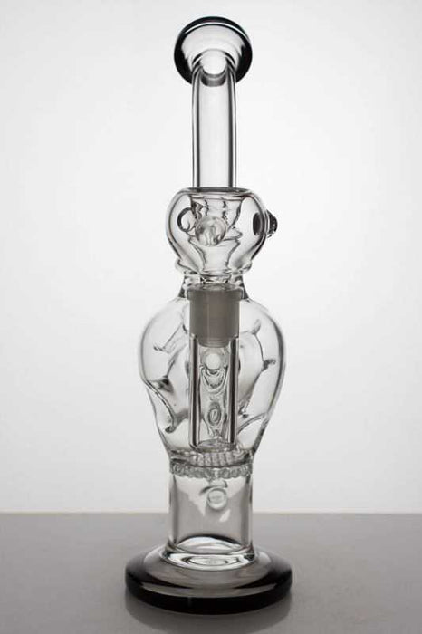 10" Round base recycle bubbler with honeycomb diffuser Other Shaped Bong ONE