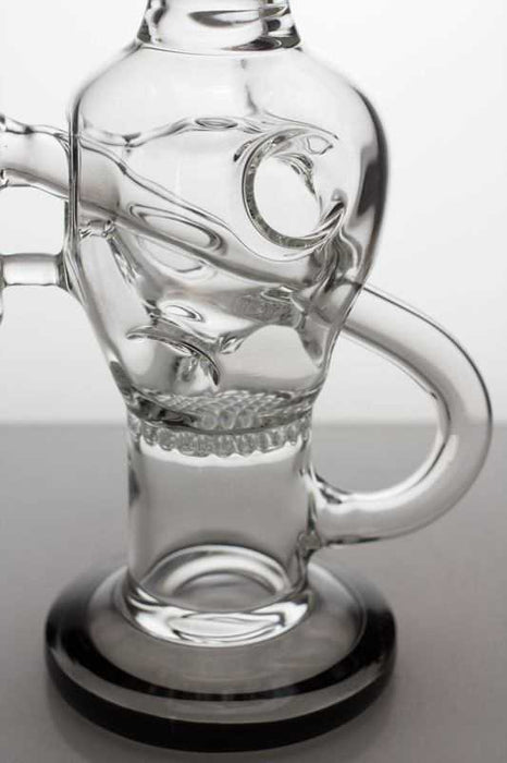 10" Round base recycle bubbler with honeycomb diffuser Other Shaped Bong ONE