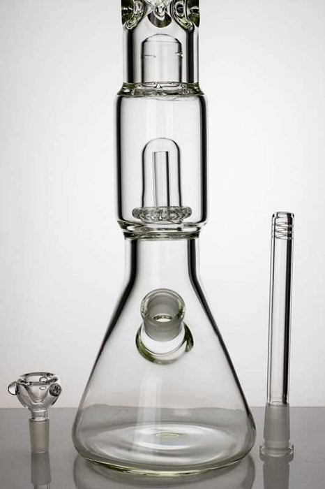 18 inches shower head perc. beaker water bong with splash guard- - One Wholesale