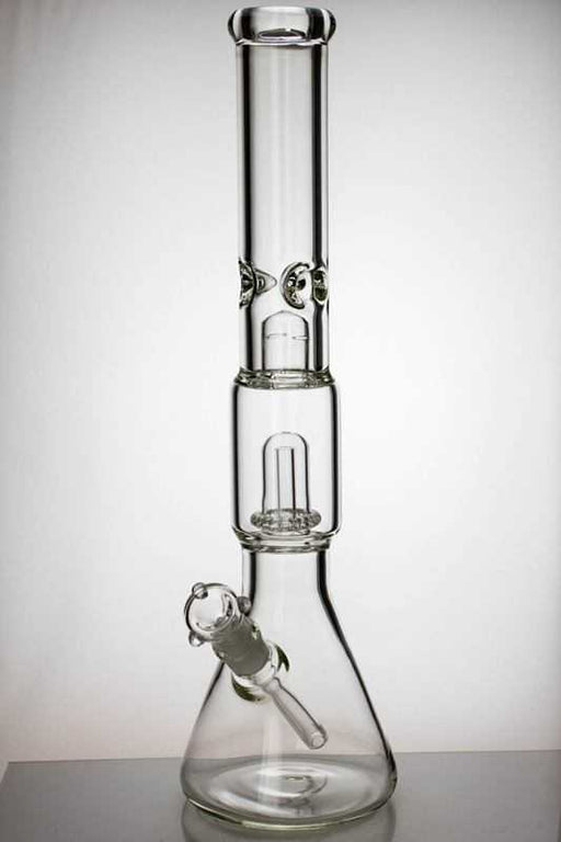 18 inches shower head perc. beaker water bong with splash guard Glass Bong ONE