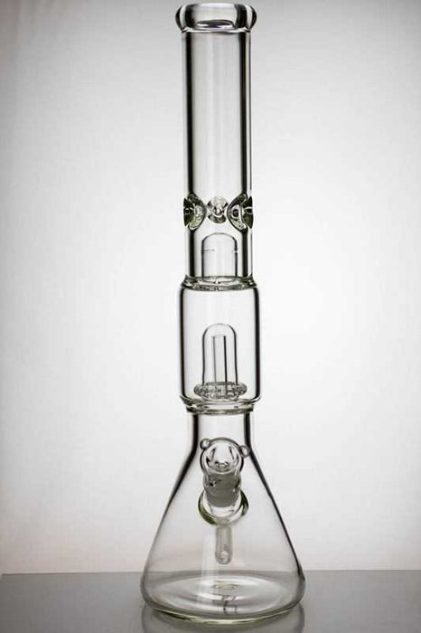 18 inches shower head perc. beaker water bong with splash guard- - One Wholesale