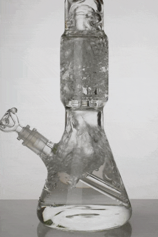 18 inches shower head perc. beaker water bong with splash guard Glass Bong ONE