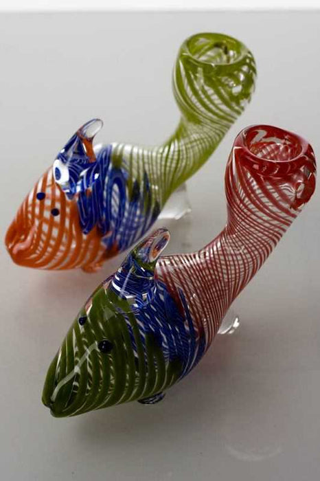 Goldfish shape glass hand pipe- - One Wholesale