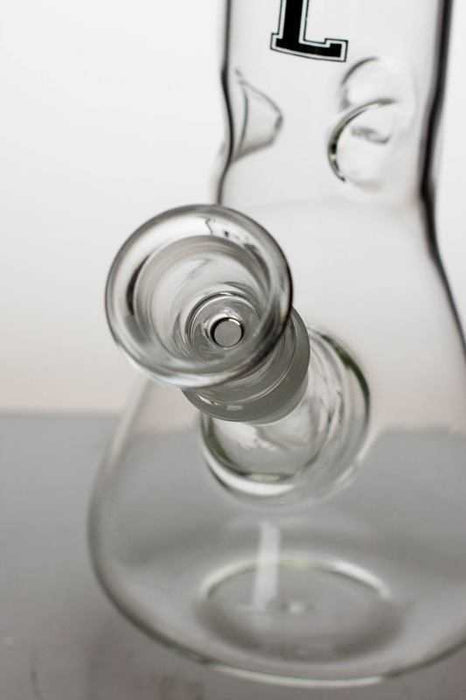 Smoke Arsenal clear glass water bong- - One Wholesale