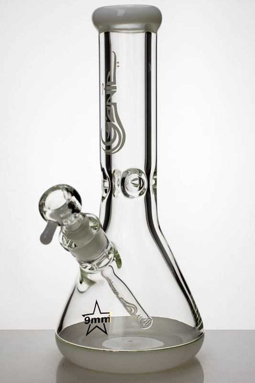 12 inches classic beaker colored bottom thick glass bong Glass Bong ONE White