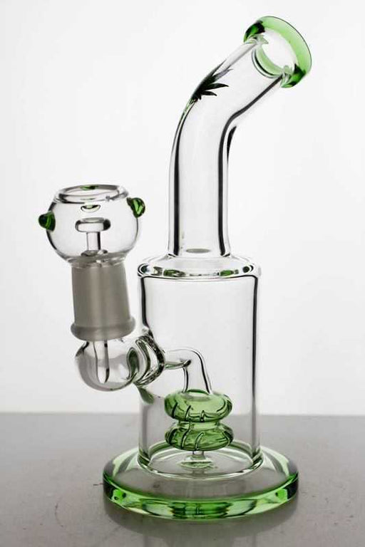 6" shower head diffuser oil rig Glass Rig ONE Green-3432