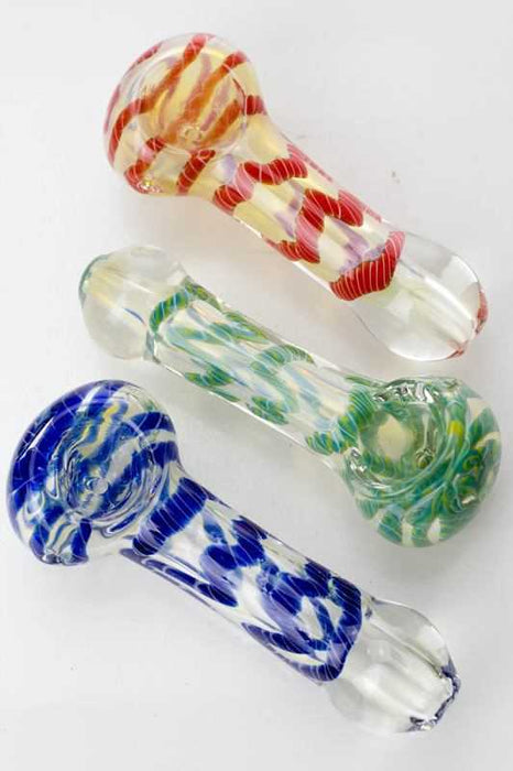 3.5 inches soft glass 3482 hand pipe- - One Wholesale