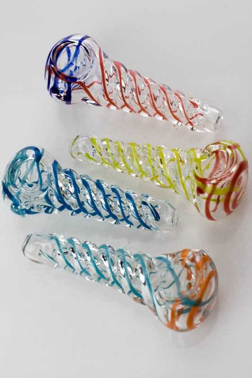 3.5" soft glass 3483 hand pipe- - One Wholesale