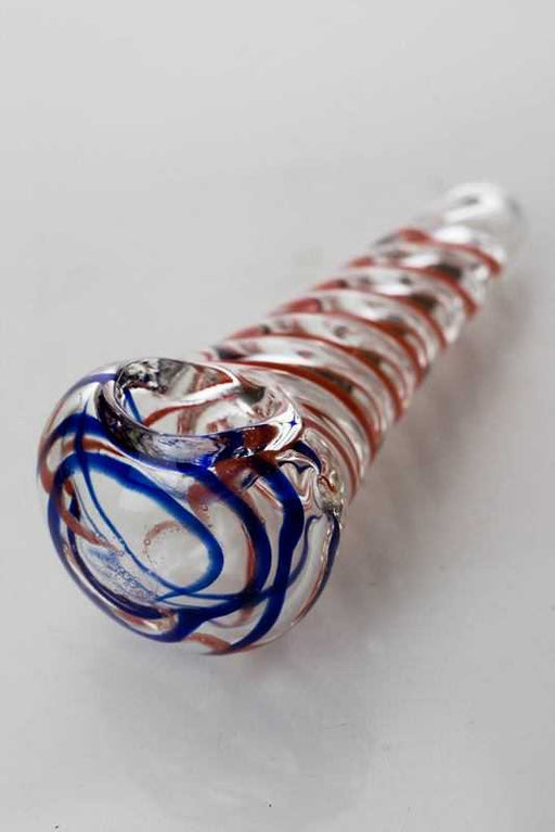 3.5" soft glass 3483 hand pipe- - One Wholesale