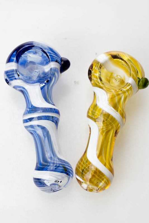 3.5" soft glass 3490 hand pipe Glass Pipe ONE