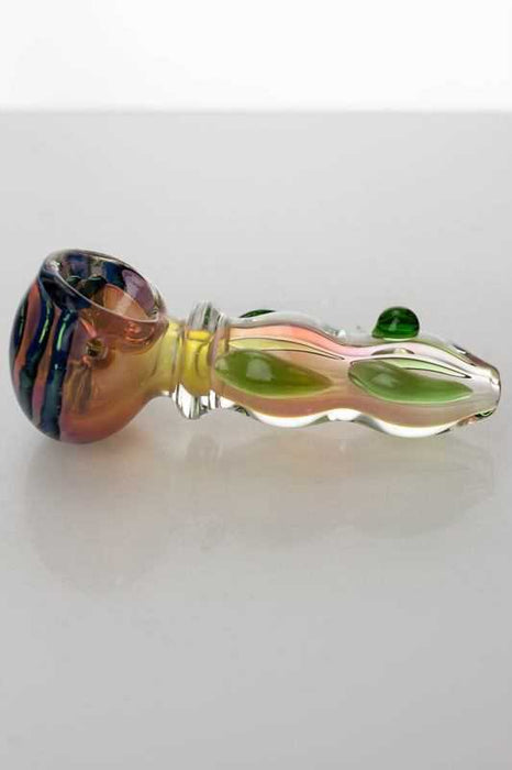Gold dichronic 3495 glass hand Pipe- - One Wholesale