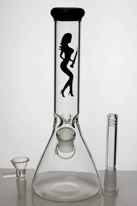 10 inches Volcano beaker glass water bong- - One Wholesale