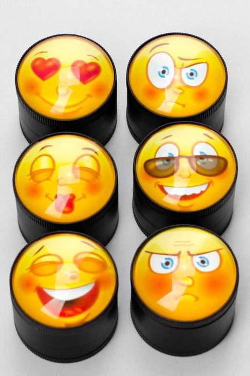 Convex lens emoji 4 parts metal grinder Display Pack ONE