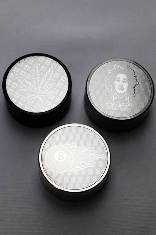 Engraved 3 parts metal grinder Display Pack ONE
