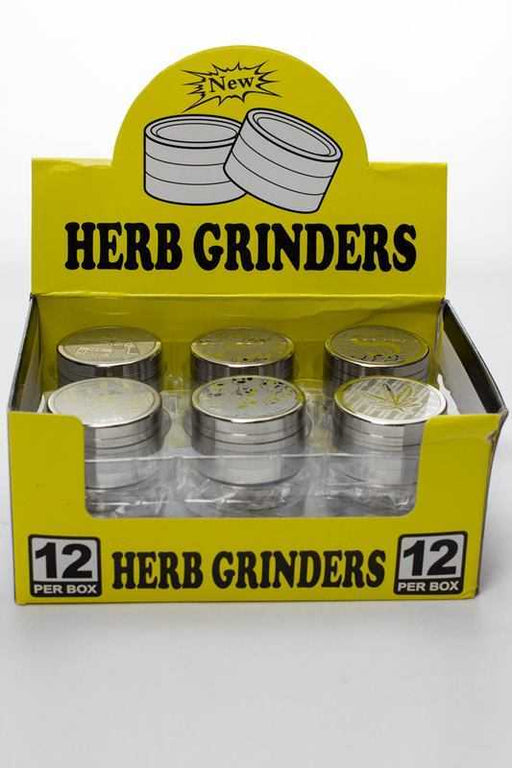 Engraved 3 parts small metal grinder Display Pack ONE