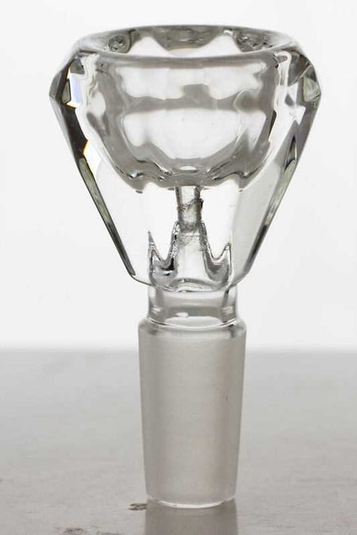 Diamond cutting shape glass bowl-Clear - One Wholesale