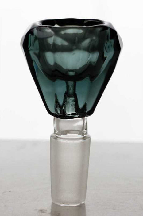 Diamond cutting shape glass bowl-T-black - One Wholesale