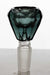 Diamond cutting shape glass bowl-T-black - One Wholesale