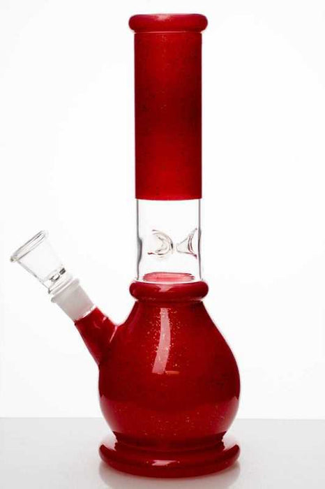 10" red colored glass water pipe- - One Wholesale