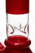 10" red colored glass water pipe- - One Wholesale