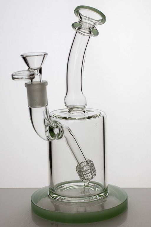 8" fixed barrel stem diffuser water bubbler Bongs ONE Jade-3590