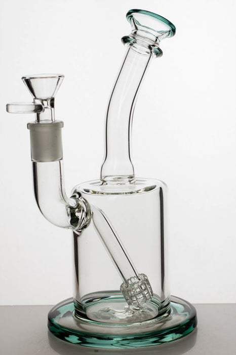 8" fixed barrel stem diffuser water bubbler-Teal-3593 - One Wholesale