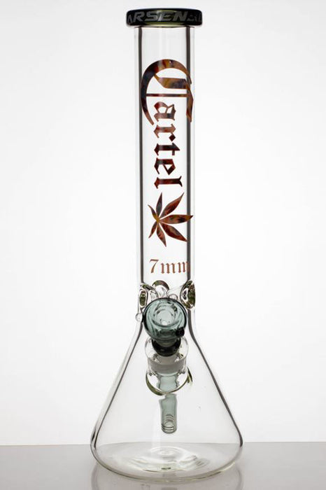 14 inches cartel heavy glass beaker water bong- - One Wholesale