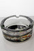 Round slick design glass ashtray- - One Wholesale
