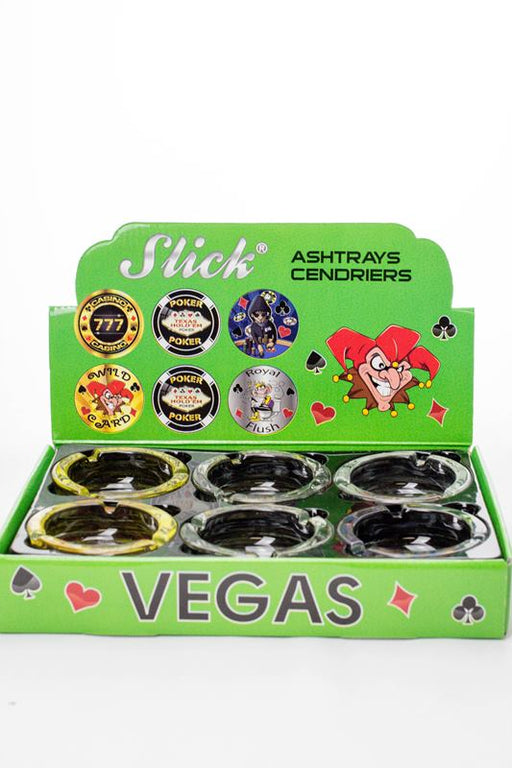 Round vegas design glass ashtray Glass Ashtray ONE