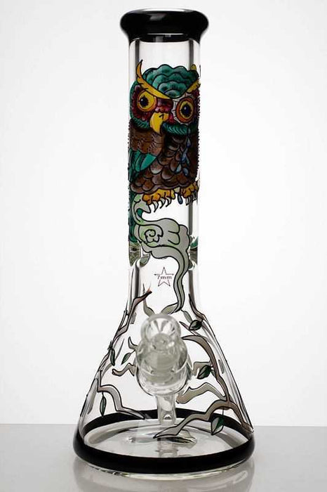 13 inches heavy 7 mm glass Artwork beaker water bong- - One Wholesale