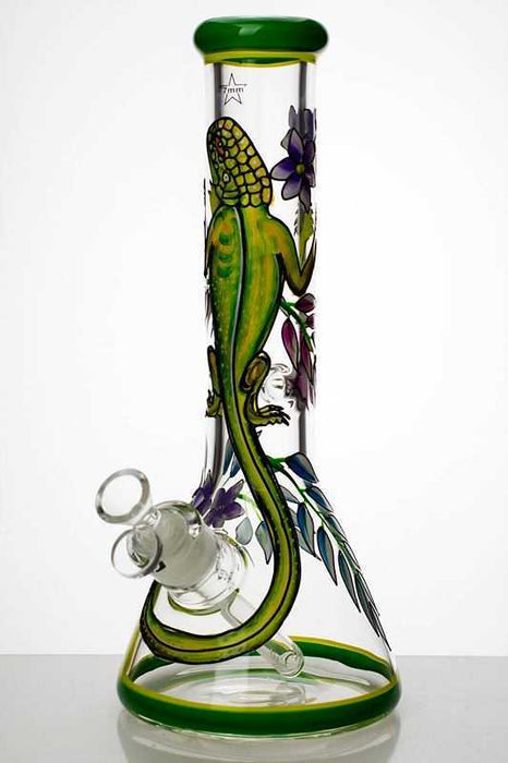 13 inches heavy 7 mm glass Artwork beaker water bong-Iguana-3631 - One Wholesale