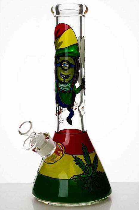 13 inches heavy 7 mm glass Artwork beaker water bong-Jaminion-3633 - One Wholesale