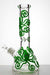 13" Glow in the dark octopus artwork 7 mm glass bong- - One Wholesale