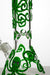 13" Glow in the dark octopus artwork 7 mm glass bong- - One Wholesale