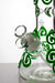 13" Glow in the dark octopus artwork 7 mm glass bong- - One Wholesale