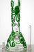 13" Glow in the dark octopus artwork 7 mm glass bong- - One Wholesale