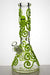 13" Glow in the dark octopus artwork 7 mm glass bong-Lime-3639 - One Wholesale