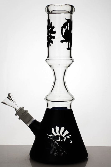 12" color coated glass water bongs- - One Wholesale
