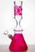 12" color coated glass water bongs-Pink-3689 - One Wholesale