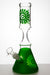 12" color coated glass water bongs-Green-3690 - One Wholesale