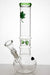 10 inches round base glass water pipe with carb hole-Green-3695 - One Wholesale